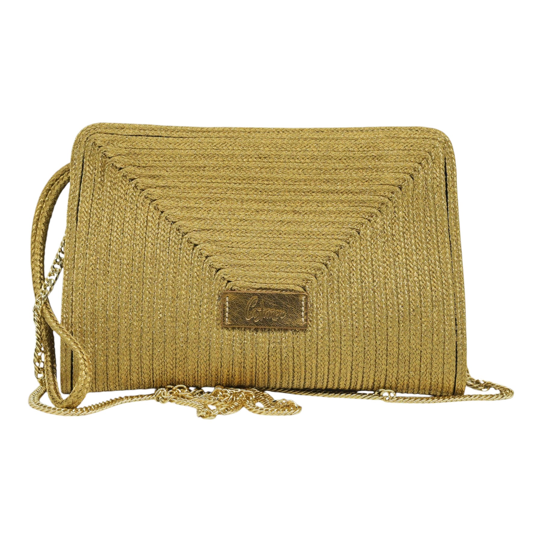 Castaner Bali Τσάντα Φάκελος Πλεκτή - Oro