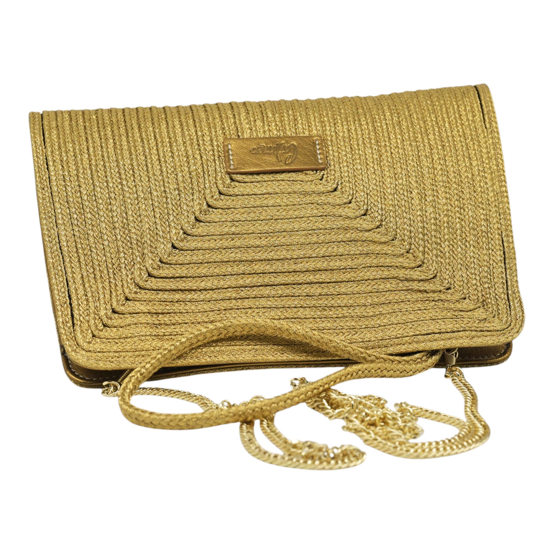 Castaner Bali Τσάντα Φάκελος Πλεκτή - Oro