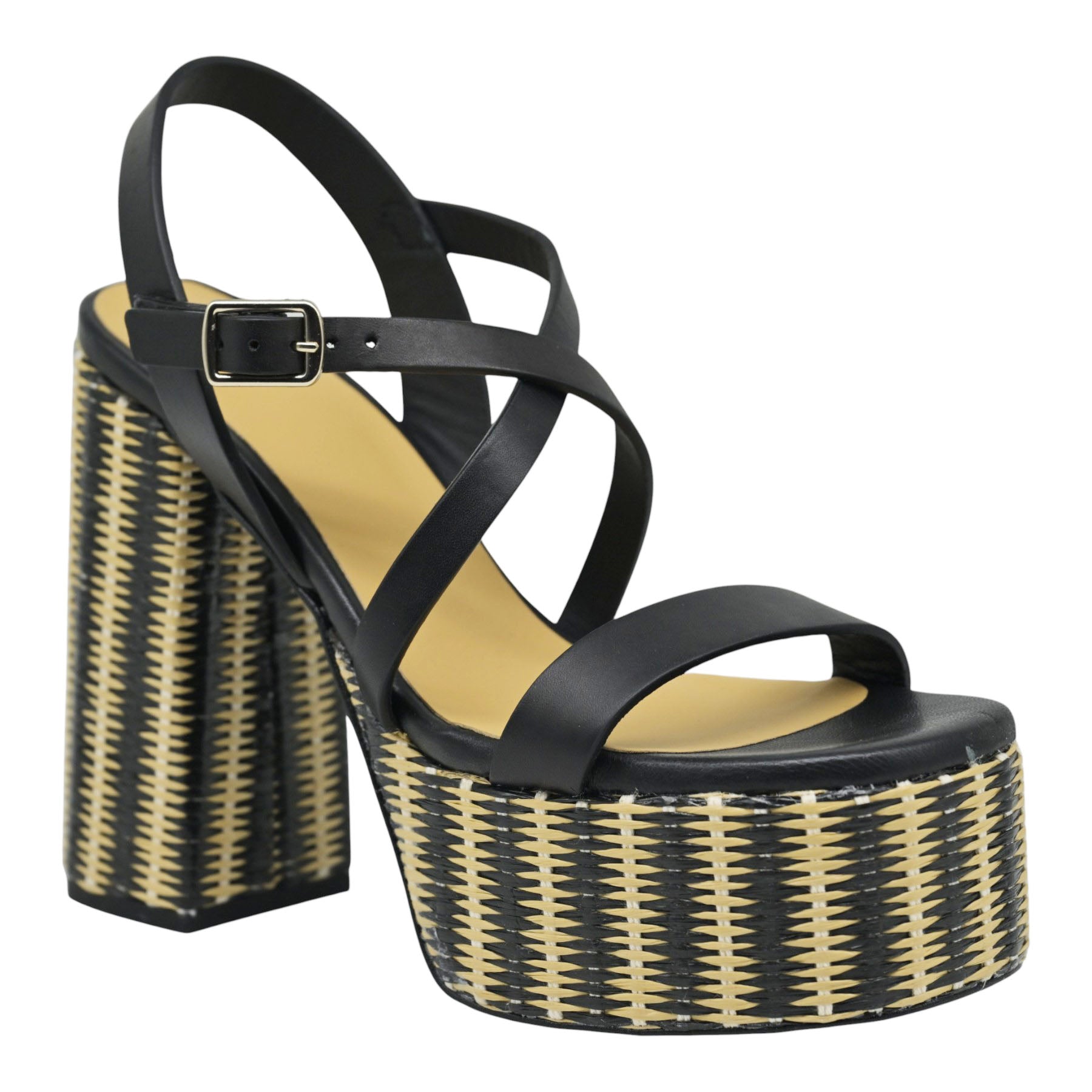 Castaner Felisa Πέδιλα με Bamboo Τακούνι - Μαύρα