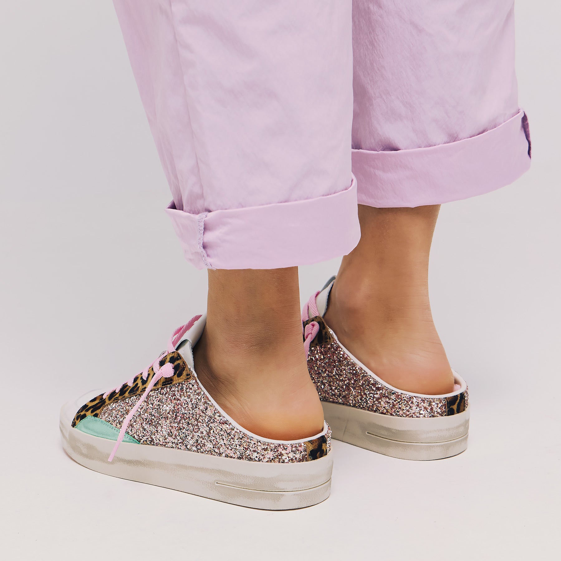 Crime 20171 Mules Sneakers - Άσπρο με Ροζ