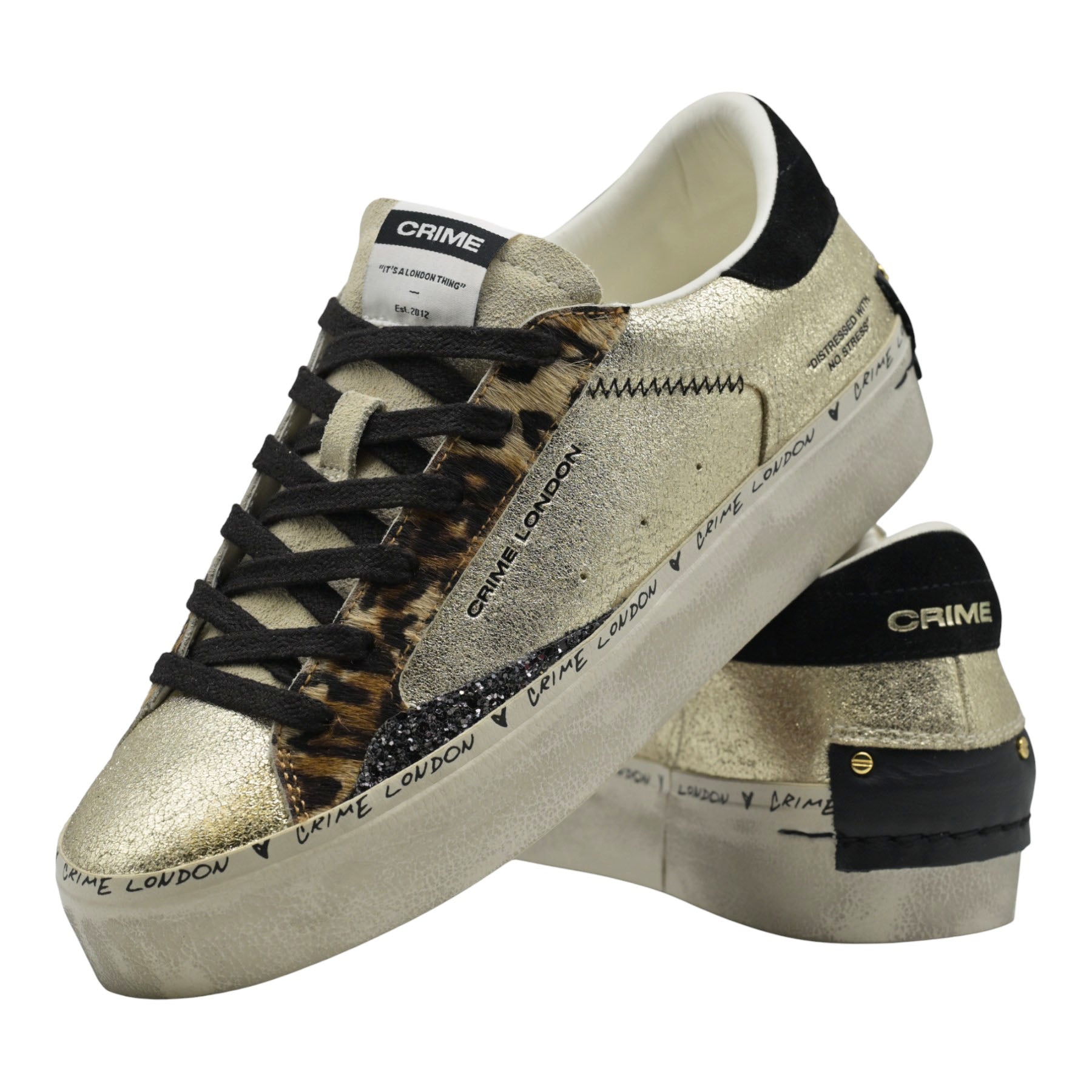 Crime 25071 Sneakers Μεταλλικά - Platino