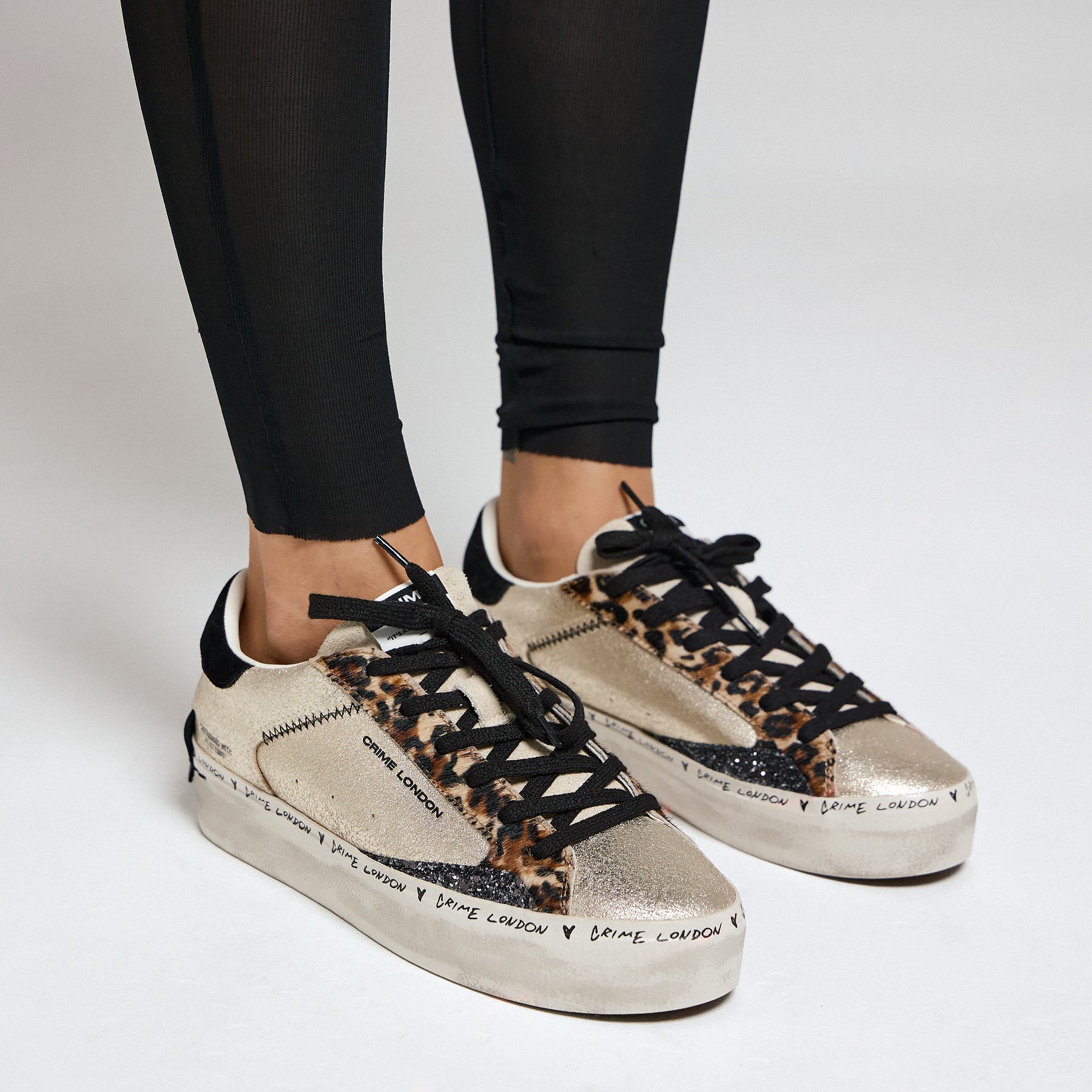 Crime 25071 Sneakers Μεταλλικά - Platino