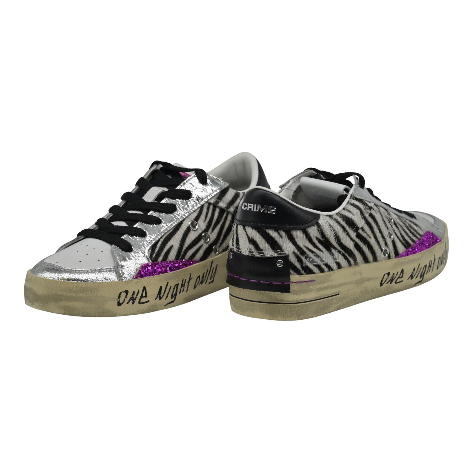 Crime 25107 Sneakers με Ρίγες - Άσπρα