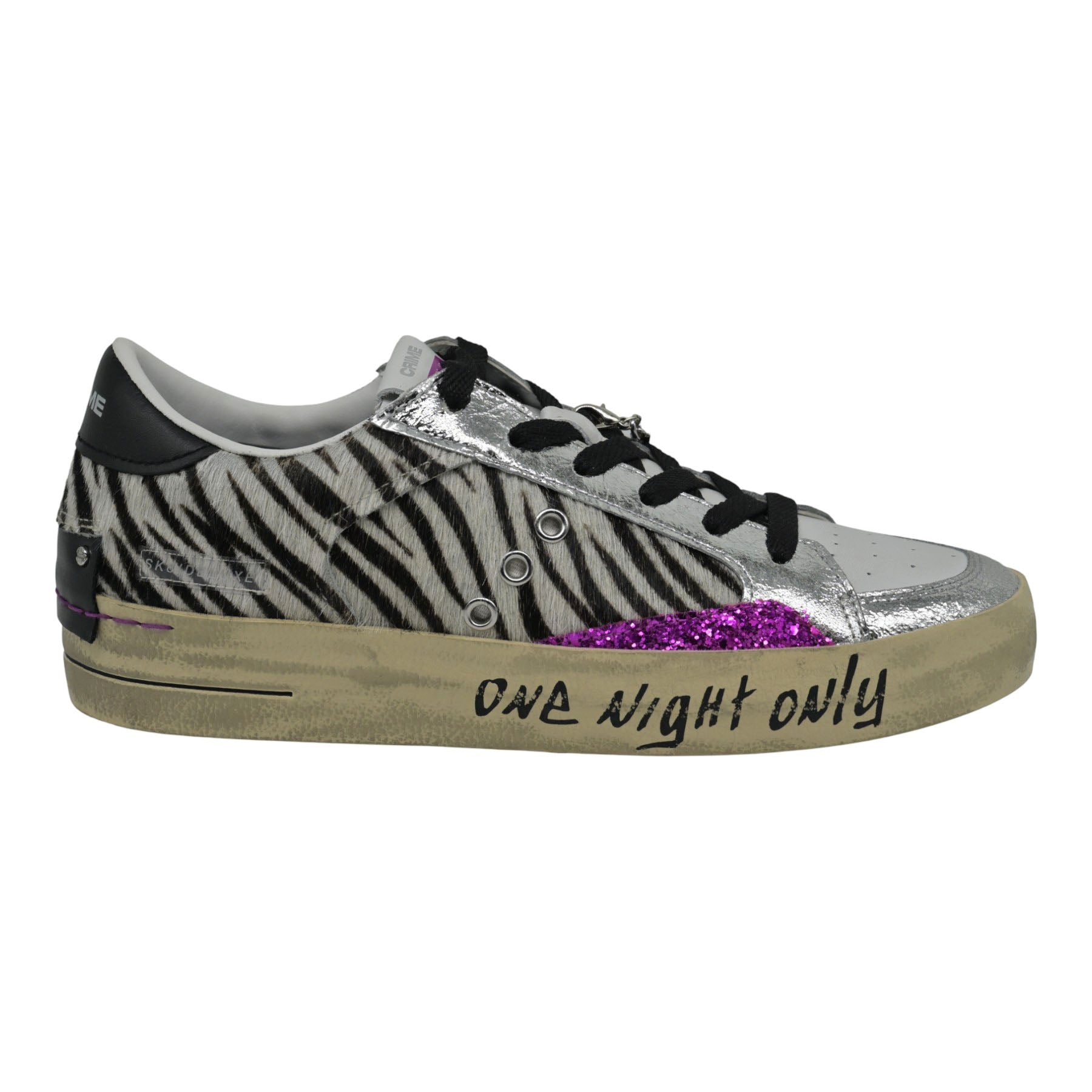 Crime 25107 Sneakers με Ρίγες - Άσπρα