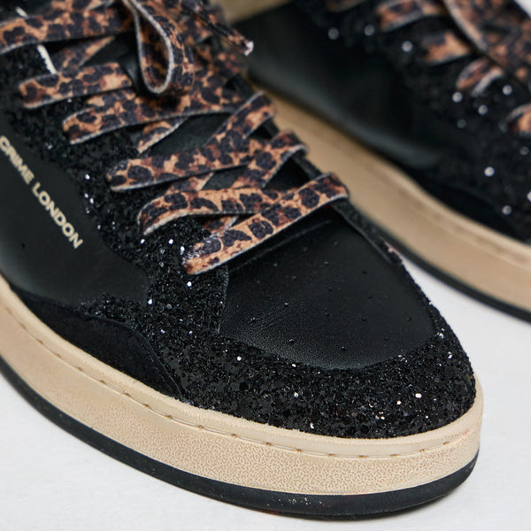 Crime 25205 Sneakers με Glitter - Μαύρα
