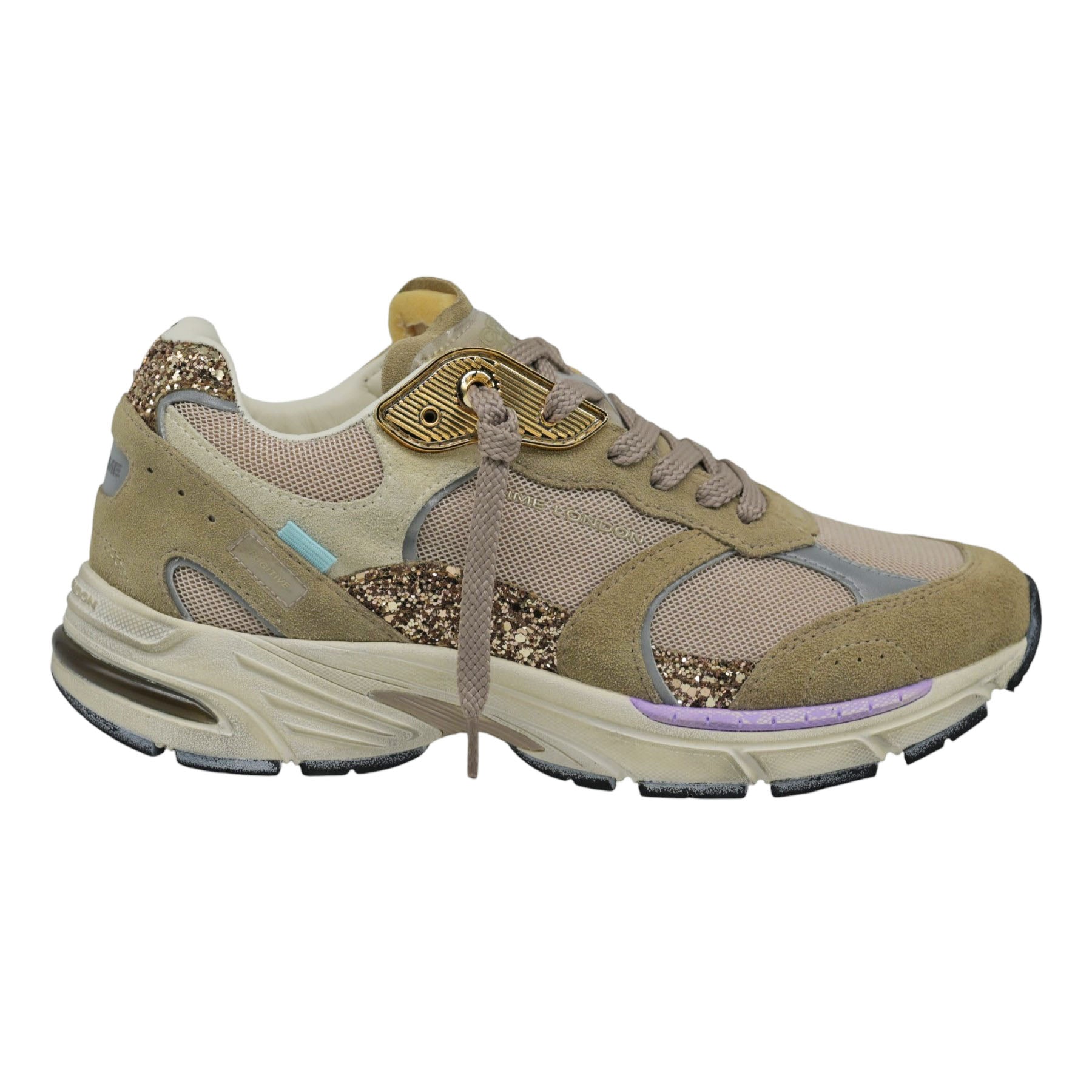 Crime London 25304 Sneakers Chunky με Glitter - Sand