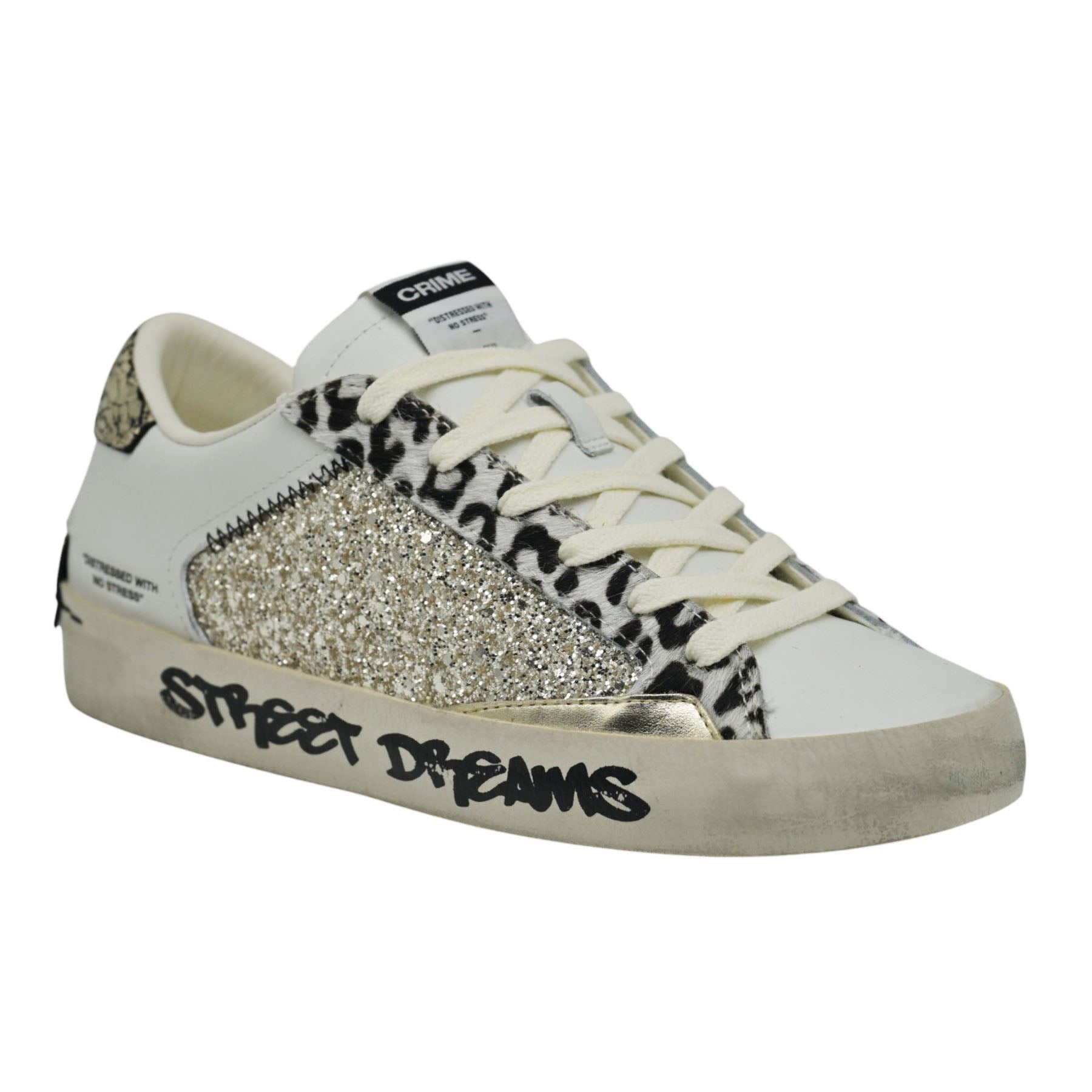 Crime London 29011 Sneakers με Glitter - Platino