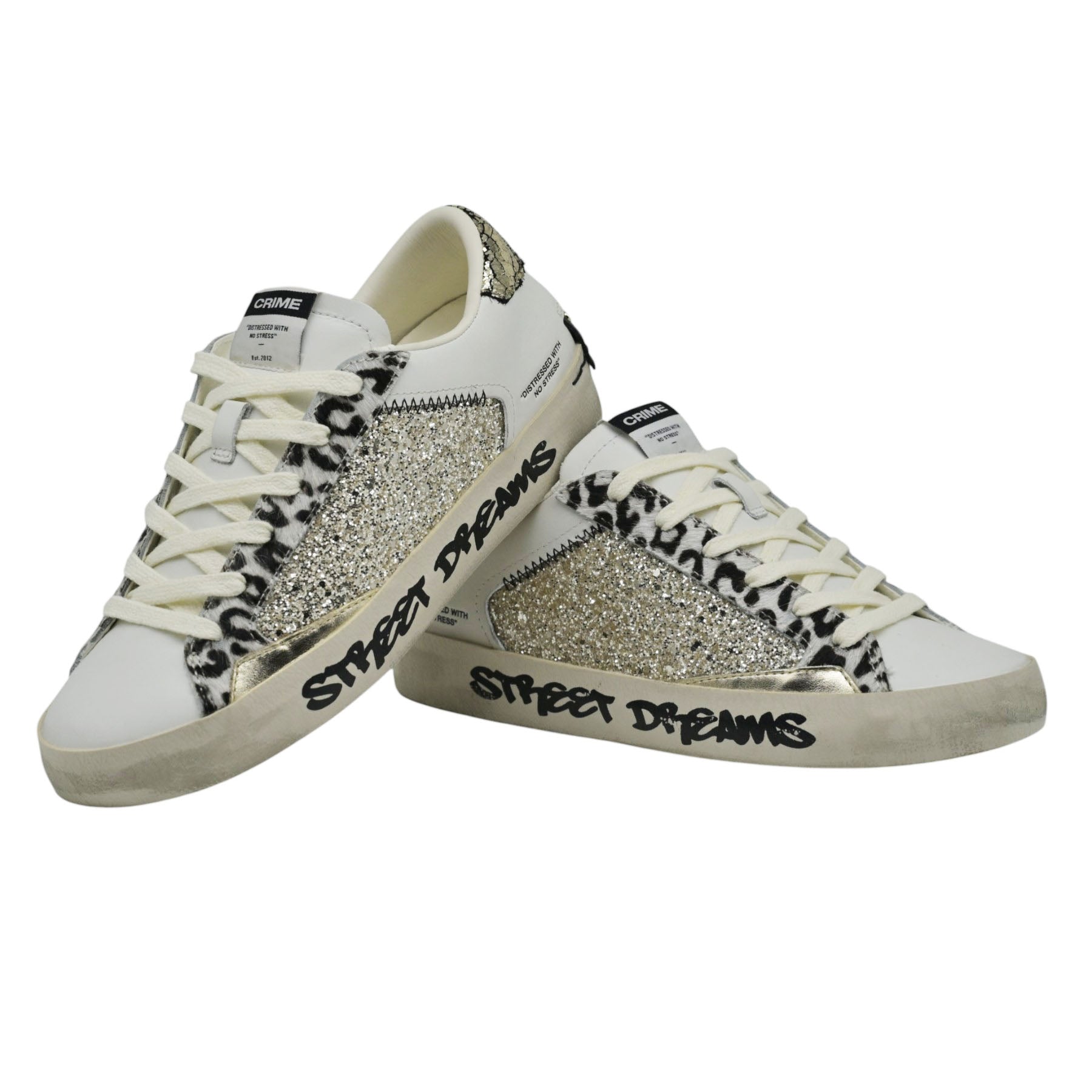 Crime London 29011 Sneakers με Glitter - Platino