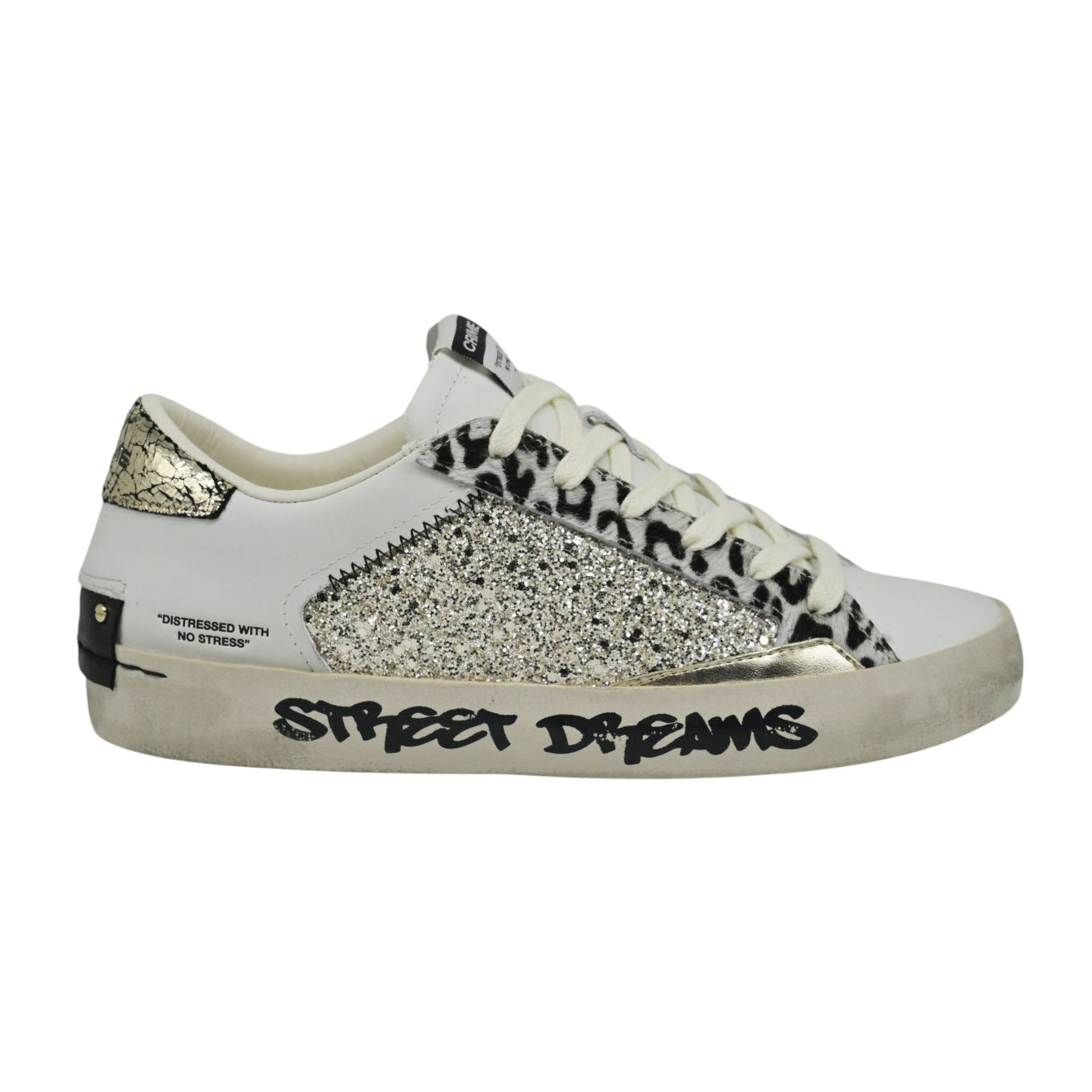 Crime London 29011 Sneakers με Glitter - Platino