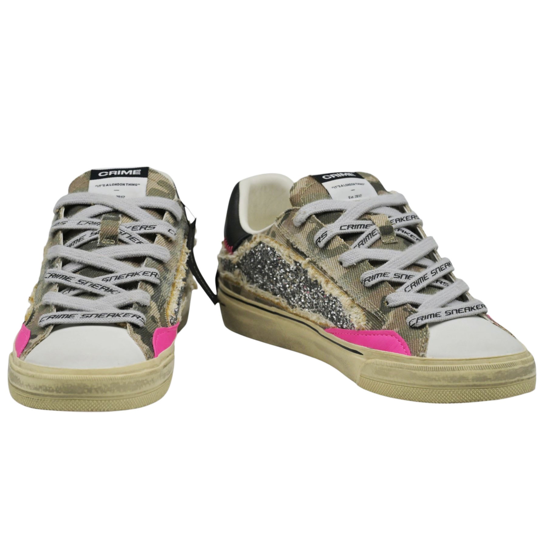 Crime London 29073 Sneakers με Glitter - Platino