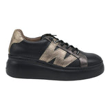 Wonders 2670 Δίπατα Sneakers με W - Μαύρα