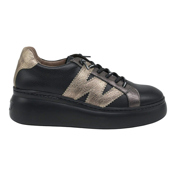 Wonders 2670 Δίπατα Sneakers με W - Μαύρα