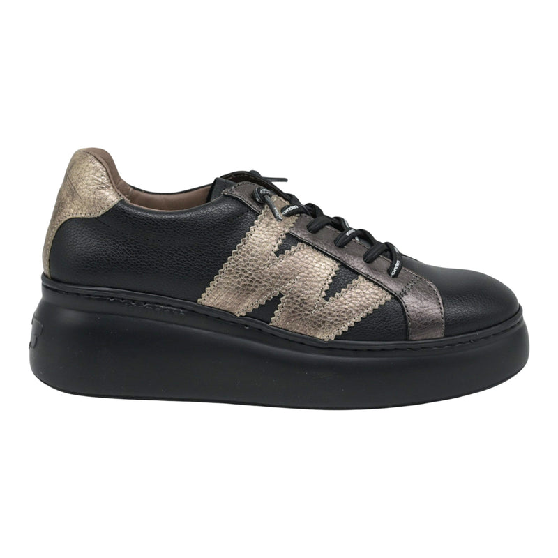 Wonders 2670 Δίπατα Sneakers με W - Μαύρα