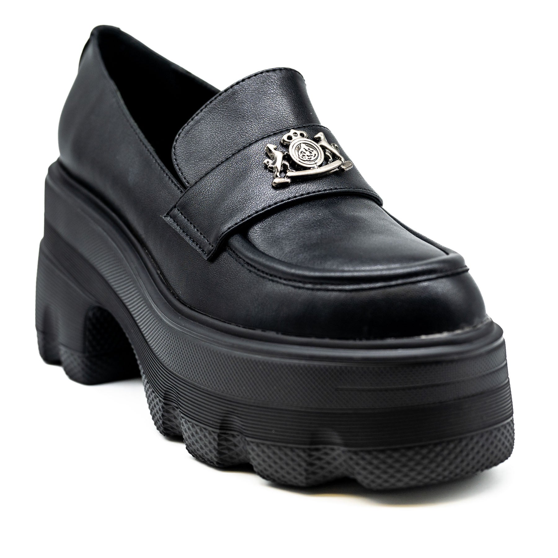 Favela Starynite Loafers Chunky με Οικόσημο - Μαύρα