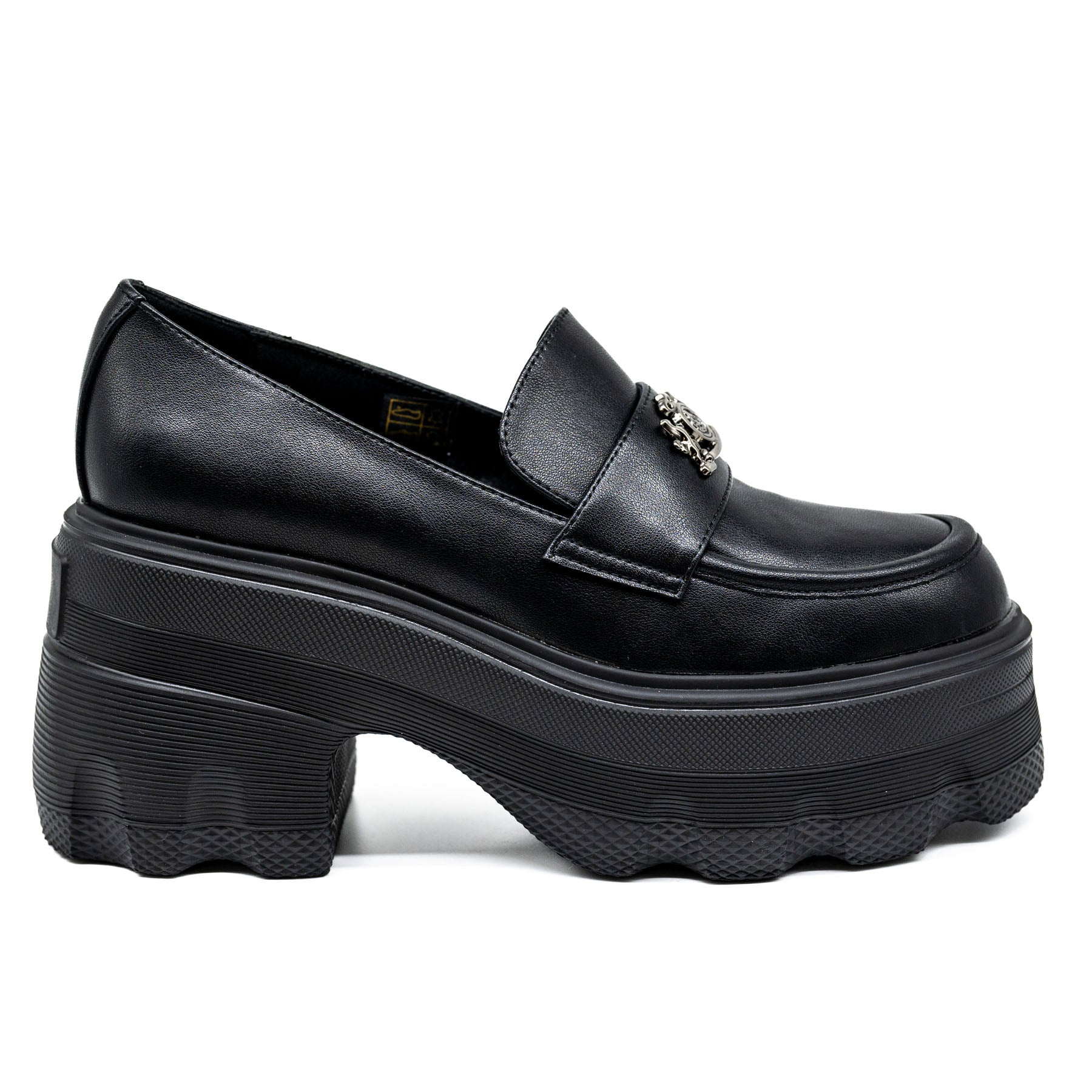 Favela Starynite Loafers Chunky με Οικόσημο - Μαύρα