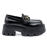 Favela Rolsa Loafers Chunky με Τόκα - Μαύρα