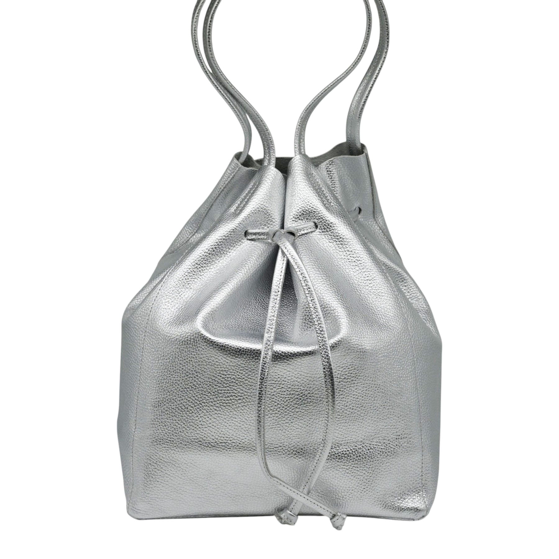 Frau B363 Τσάντα Πουγκί - Ασημί