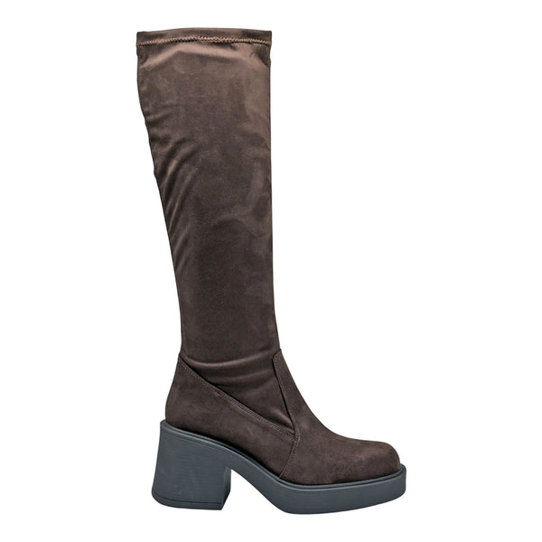 Galleria Di Scarpe Vivie Μπότες Εφαρμοστές με Τακούνι - Καφέ