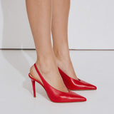 Galleria Di Scarpe Cecilia Slingback Γόβες Στιλέτο - Κόκκινο