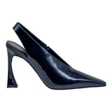 Jeffrey Campbell Alimony Pat Slingback Γόβες με Μύτη - Μπλέ Λουστρίν