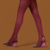 Jeffrey Campbell Favrile Slingback Γόβες με Πλατφόρμα - Μπορντό Λουστρίν