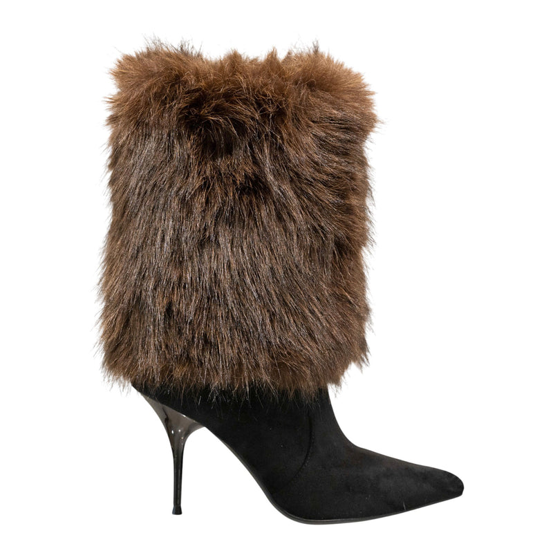 Jeffrey Campbell Hirsute Μπότες Στιλέτο με Εσωτερική Επένδυση - Μαύρες