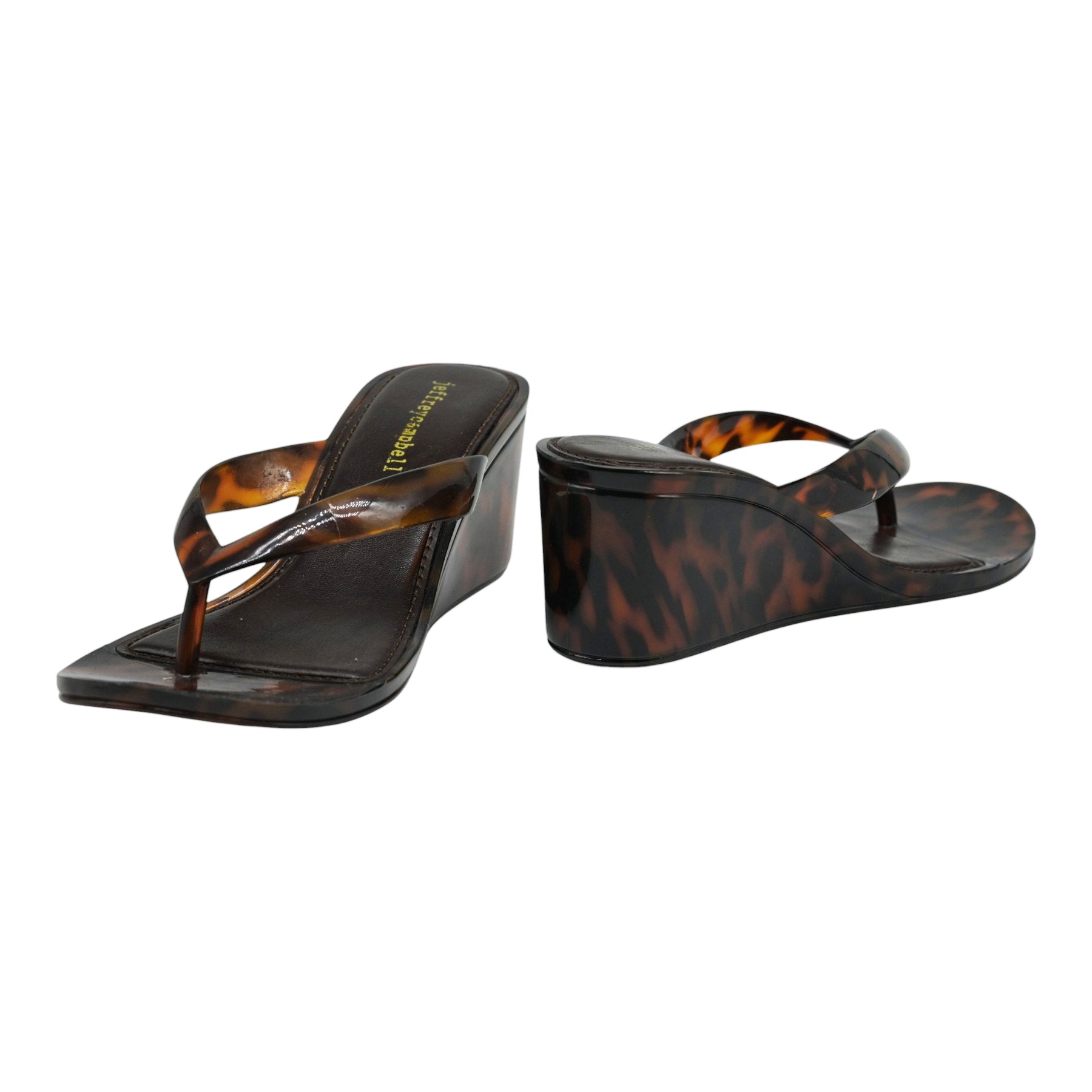 Jeffrey Campbell Gigabyte Mules Jelly με Διχάλα και Καρέ Μύτη - Ταρταρούγα