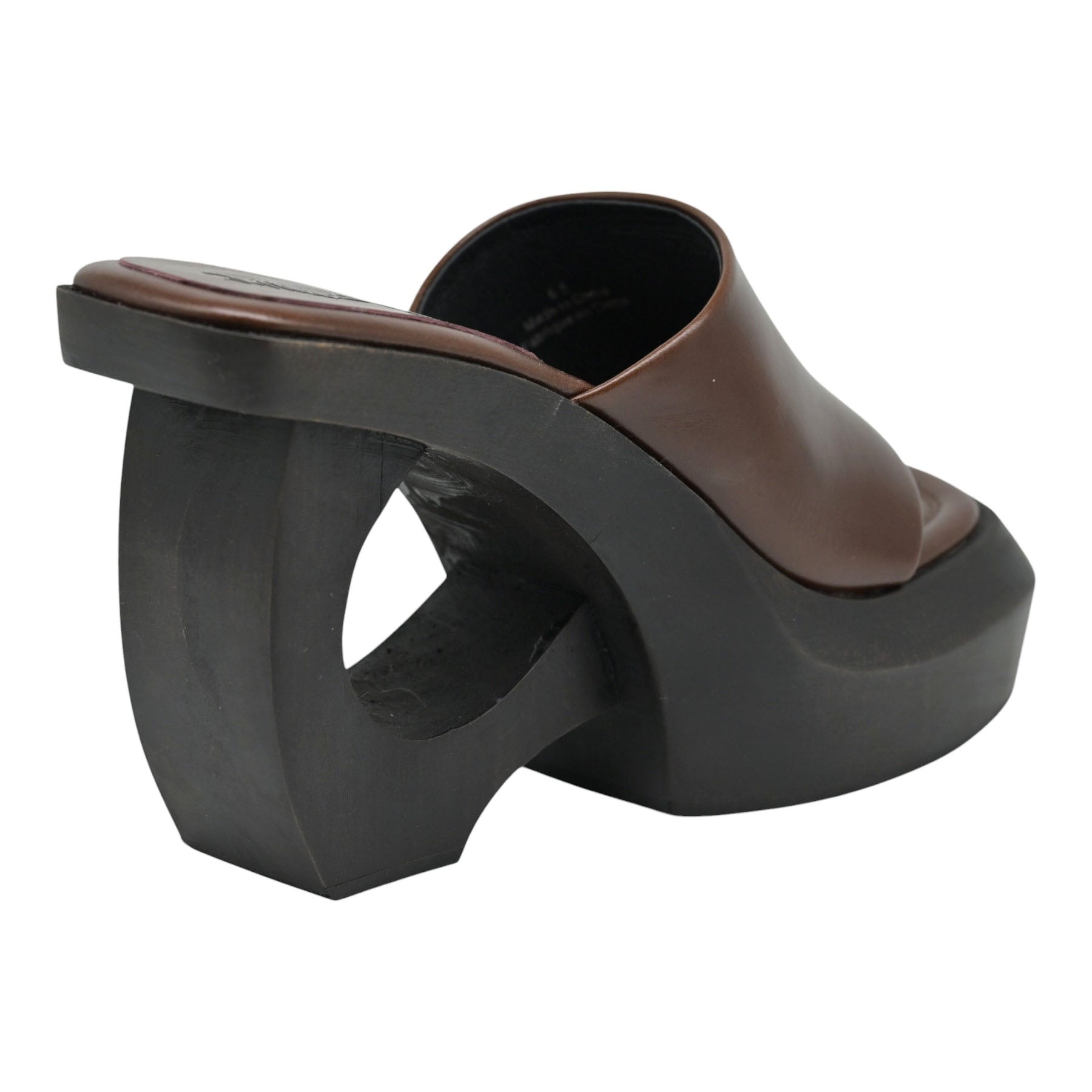 Jeffrey Campbell Idol Mules με Ιδιαίτερο Τακούνι - Καφέ