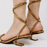 Jeffrey Campbell Luxor Πέδιλα με Τρουκς - Bronze