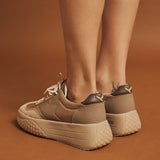 Keh Noo 9768 Vintage Sneakers Δίπατα - Nut