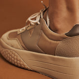 Keh Noo 9768 Vintage Sneakers Δίπατα - Nut