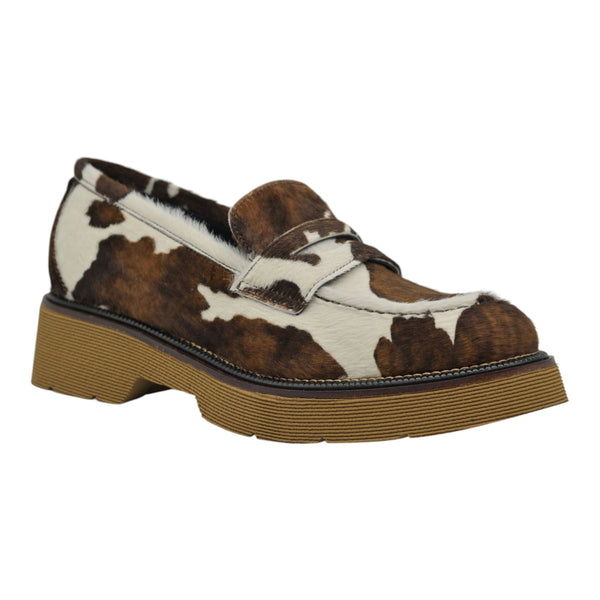 Pons Quintana 11676 Loafers Κλασικά - Εκρού με Καφέ