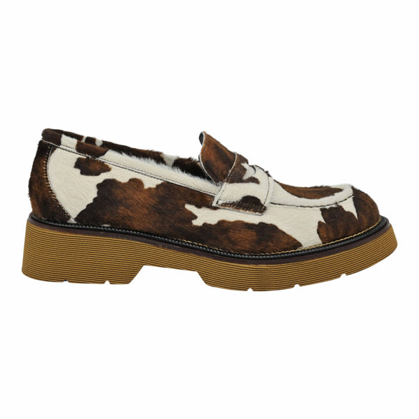 Pons Quintana 11676 Loafers Κλασικά - Εκρού με Καφέ