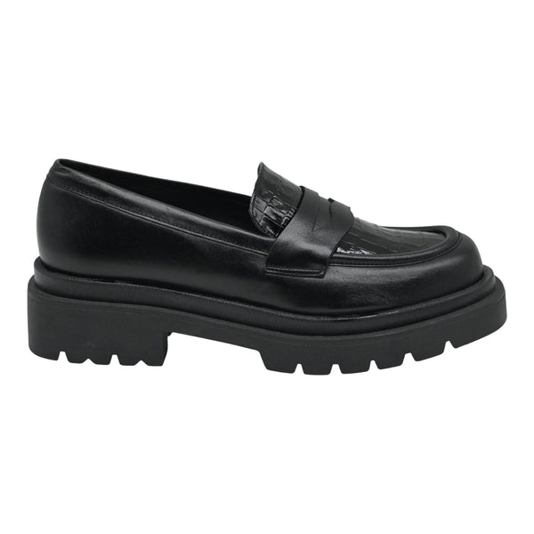 Galleria Di Scarpe 1288 Loafers Κλασικά - Μαύρο Δέρμα