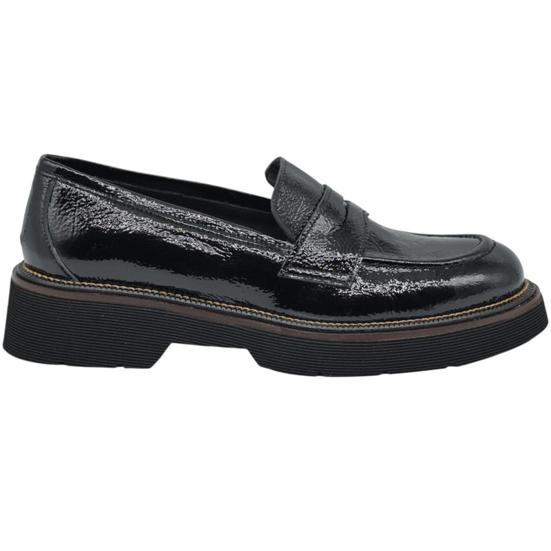 Pons Quintana 11676 Loafers Κλασικά - Μαύρο Λουστρίν