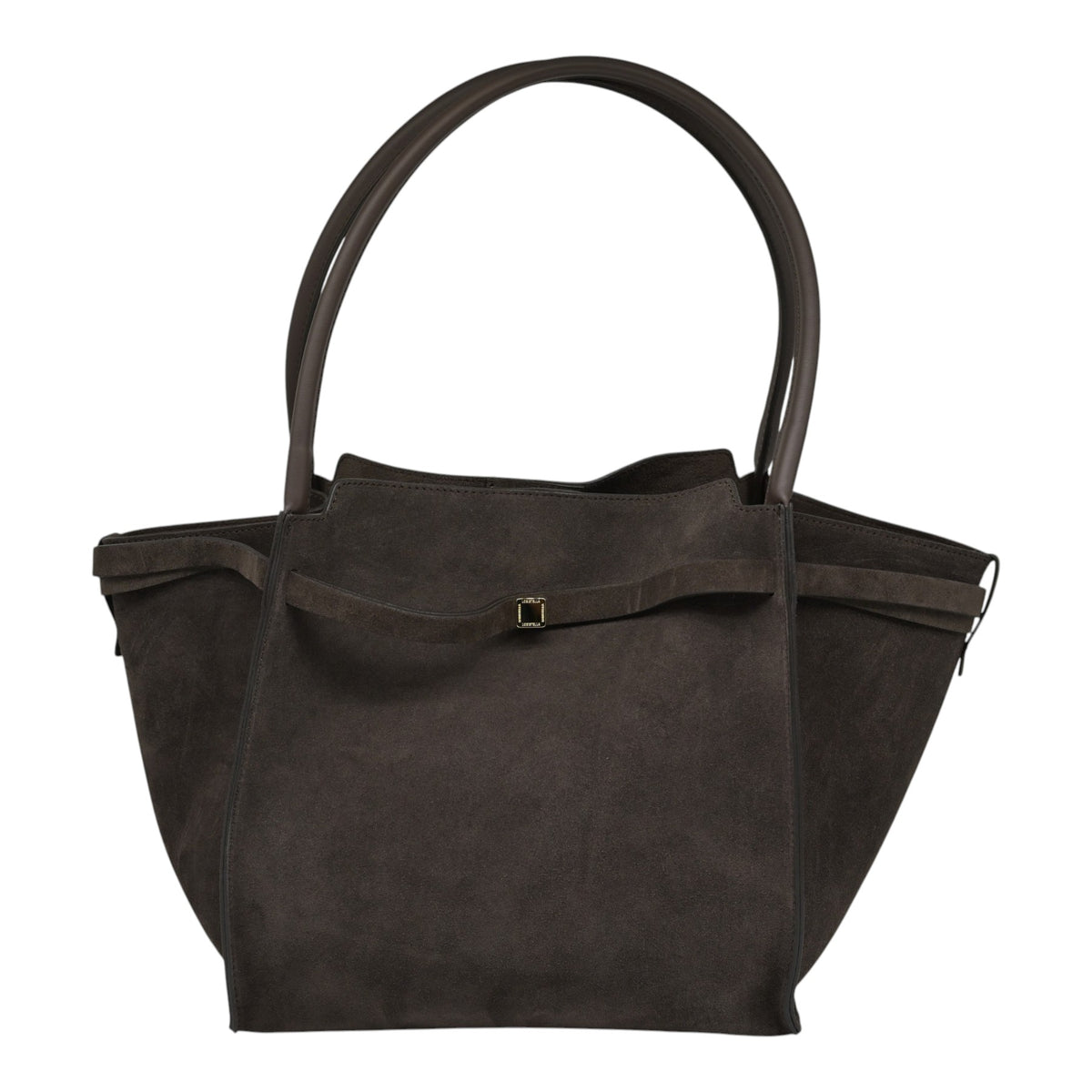 Loristella 3129 CA Τσάντα Tote με Διακοσμητικό Λουράκι - Choco Σουέντ