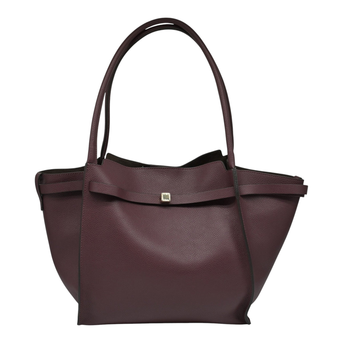 Loristella 3129 Τσάντα Tote με Διακοσμητικό Λουράκι - Μπορντό