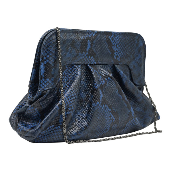 Marian 307 Τσάντα Pouch - Μπλε Δέρμα