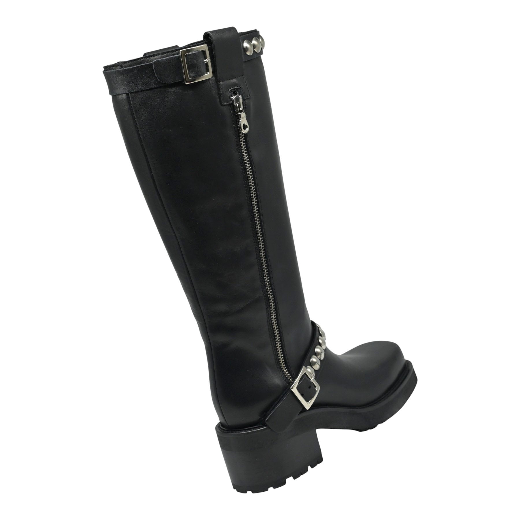 Mimmu 607 Μπότες Biker με Τρουκς - Μαύρες