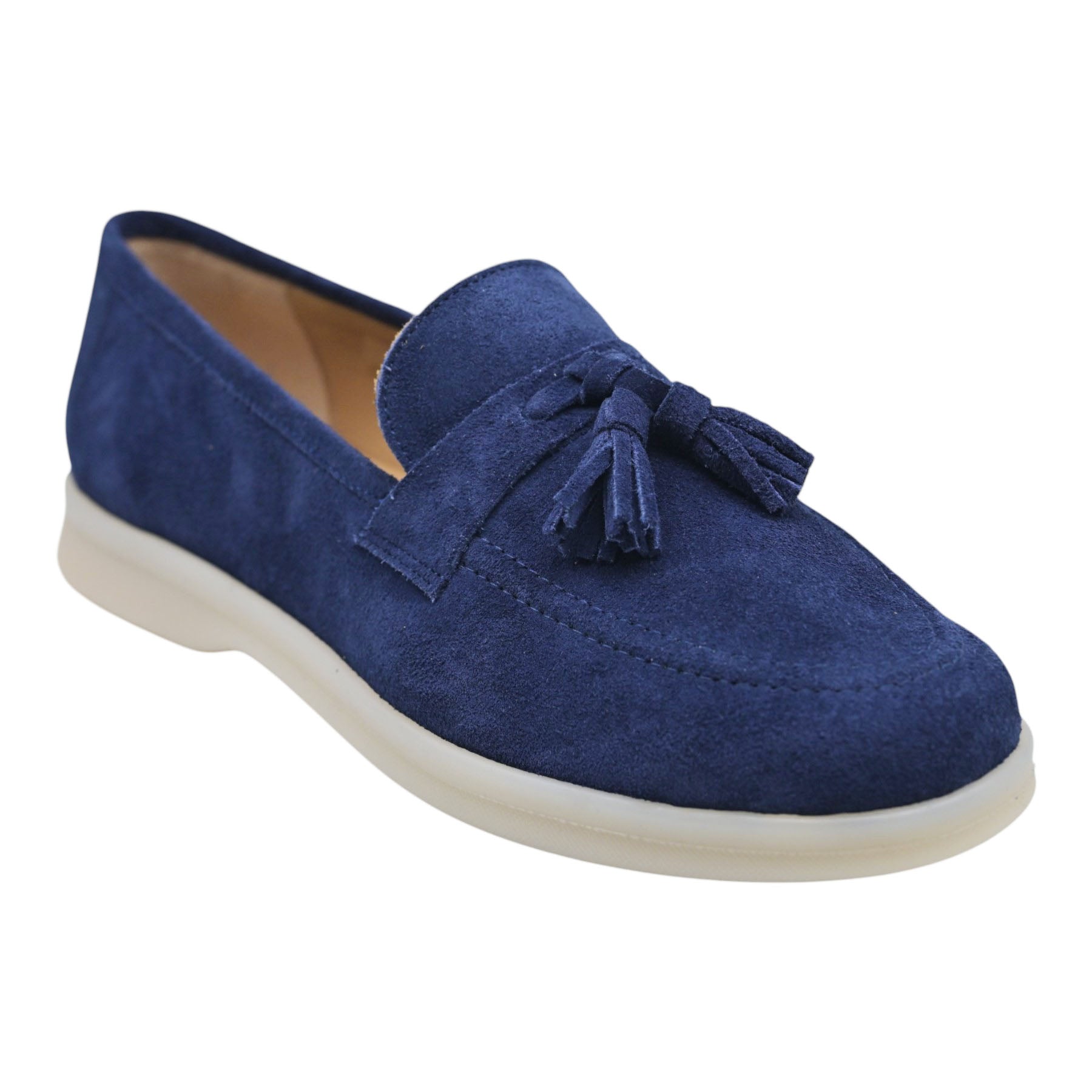 Mourtzi 23606 Μοκασίνια με Φουντάκια - Navy Σουέντ