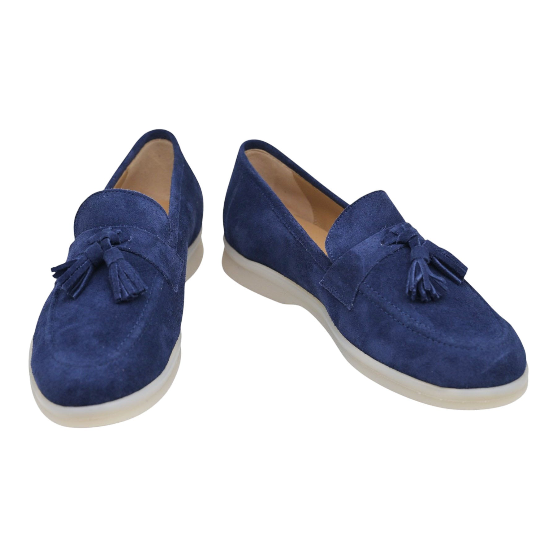 Mourtzi 23606 Μοκασίνια με Φουντάκια - Navy Σουέντ