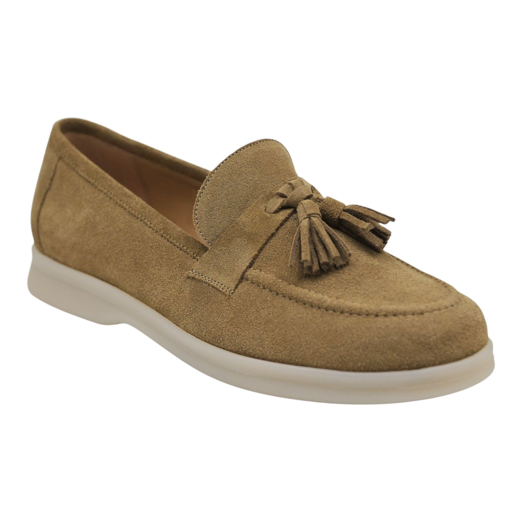 Mourtzi 23606 Μοκασίνια με Φουντάκια - Ταμπά Σουέντ