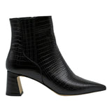 Mourtzi 562Z02 Ανάγλυφα Μποτάκια με Τακούνι - Μαύρα