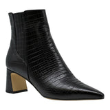 Mourtzi 562Z02 Ανάγλυφα Μποτάκια με Τακούνι - Μαύρα