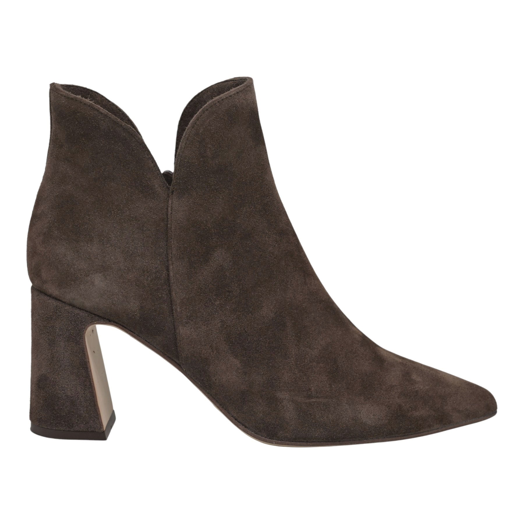 Mourtzi 714Z05 Μποτάκια Αστραγάλου με Μύτη - Καφέ Σουέντ