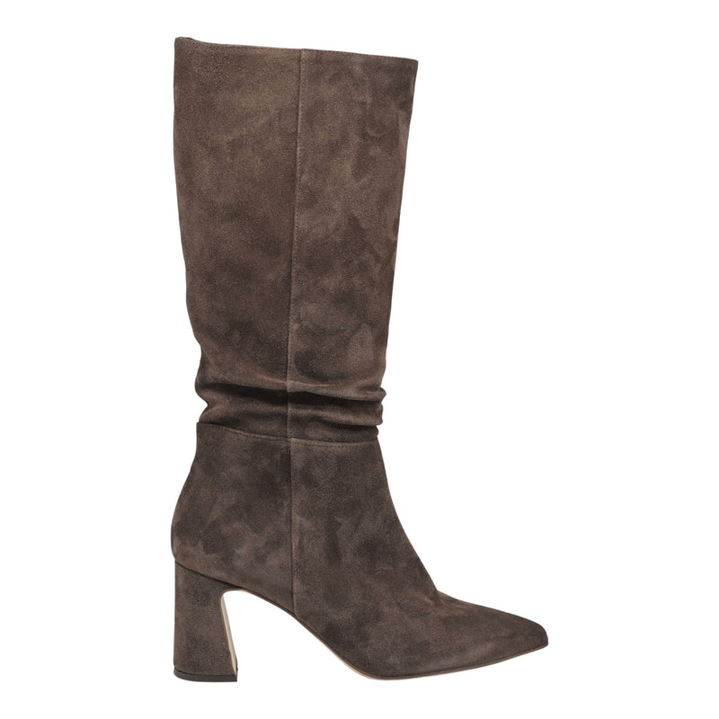 Mourtzi 714Z25 Μπότες με Μύτη και Τακούνι - Καφέ Σουέντ