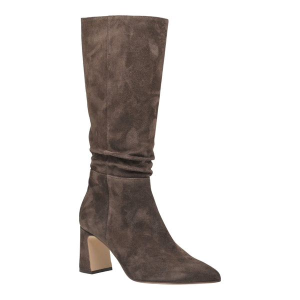 Mourtzi 714Z25 Μπότες με Μύτη και Τακούνι - Καφέ Σουέντ