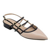 Mourtzi Slingback Μπαλαρίνες - Nude & Μαύρο