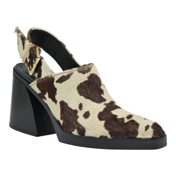 Galeria di Scarpe TEO 105 Mules με Αγκράφα - Εκρού Καφέ