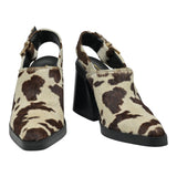 Galeria di Scarpe TEO 105 Mules με Αγκράφα - Εκρού Καφέ